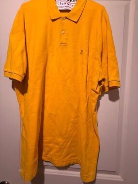 Ralph Lauren Men’s Yellow Polo Shirt with Embroidered Pony